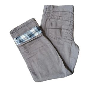 Adventuridge 36x32 Mens Gray Jeans with Plaid Lining
